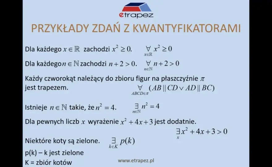 Kwantyfikatory - Jak zrozumieć symbole ∀ i ∃ oraz unikać błędów?