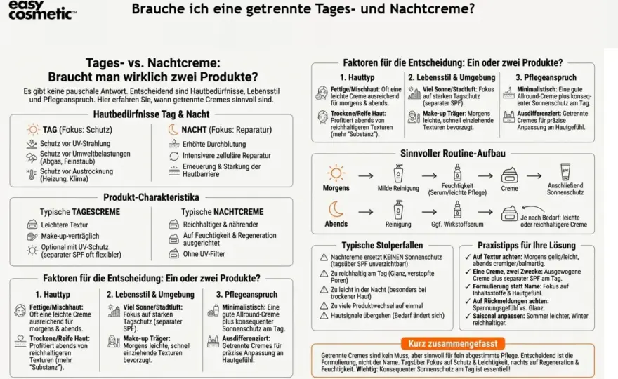 Tages- und Nachtpflege für reife Haut - so klappt die Routine