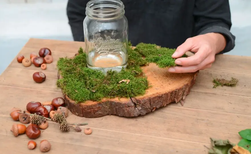 Herbstdeko basteln mit Naturmaterialien - einfache Ideen