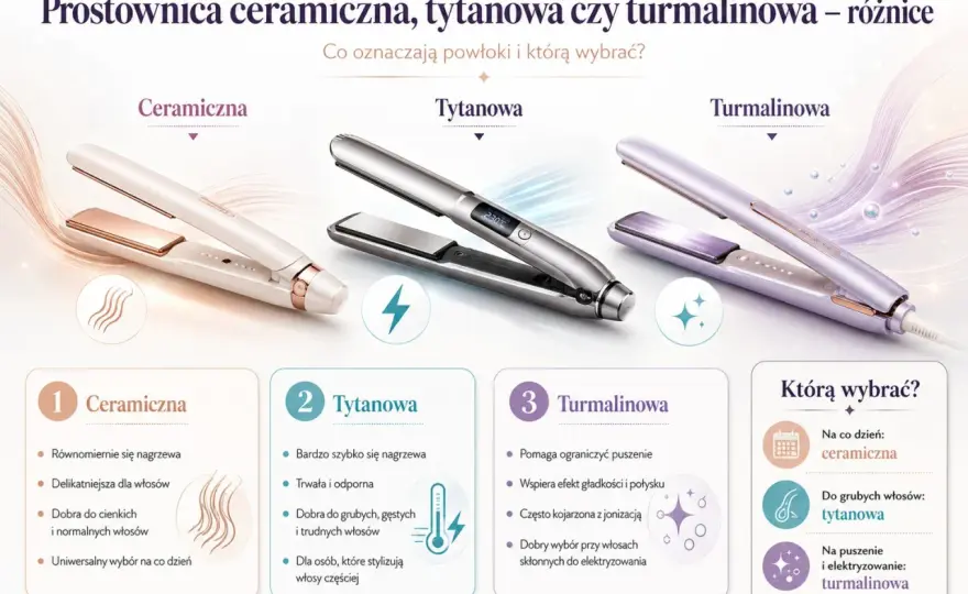 Prostownica ceramiczna czy tytanowa - którą wybrać?