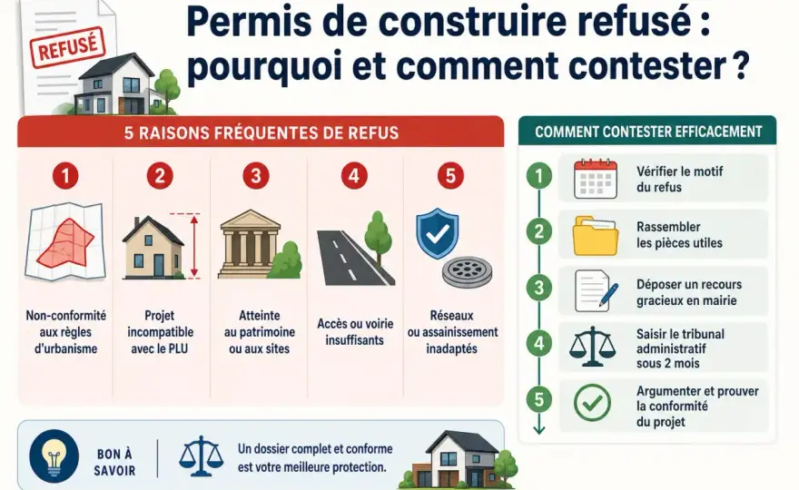 Permis de construire contesté - agir devant le tribunal administratif