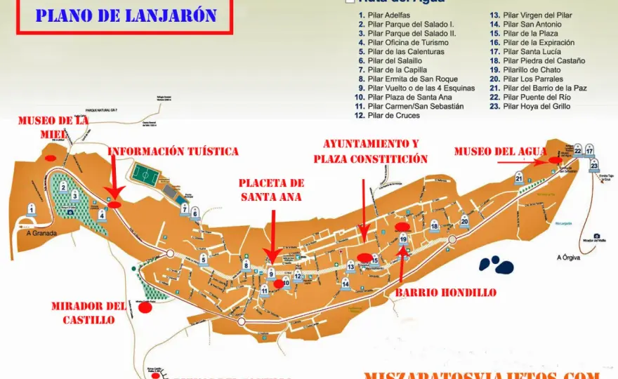 Lanjarón - Cómo llegar sin perderte ni dar vueltas