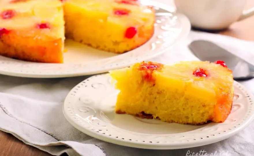 Torta rovesciata all’ananas soffice e ben caramellata