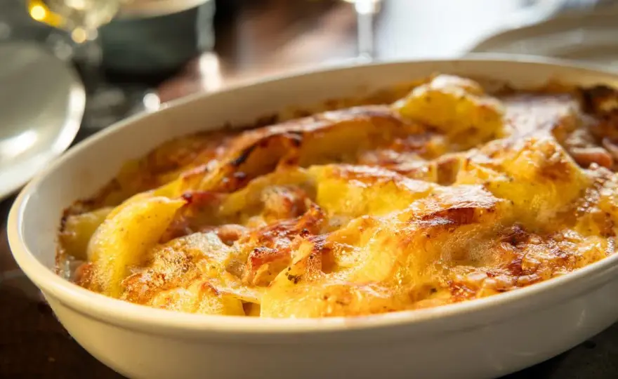 Gratin de pommes de terre au reblochon - fondant et doré