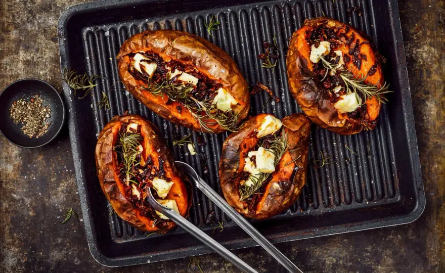 Patate douce au barbecue - La cuisson parfaite en papillote