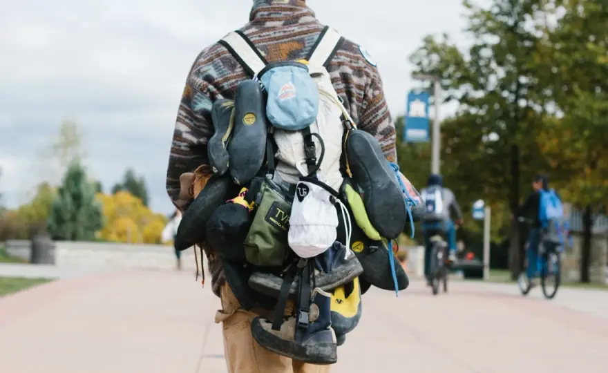 How to Carry Hiking Shoes Outside Your Pack