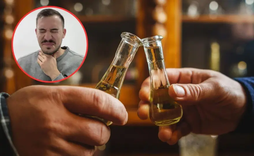 Alkohol na ból gardła? Lekarze mówią NIE! Poznaj prawdę i alternatywy.