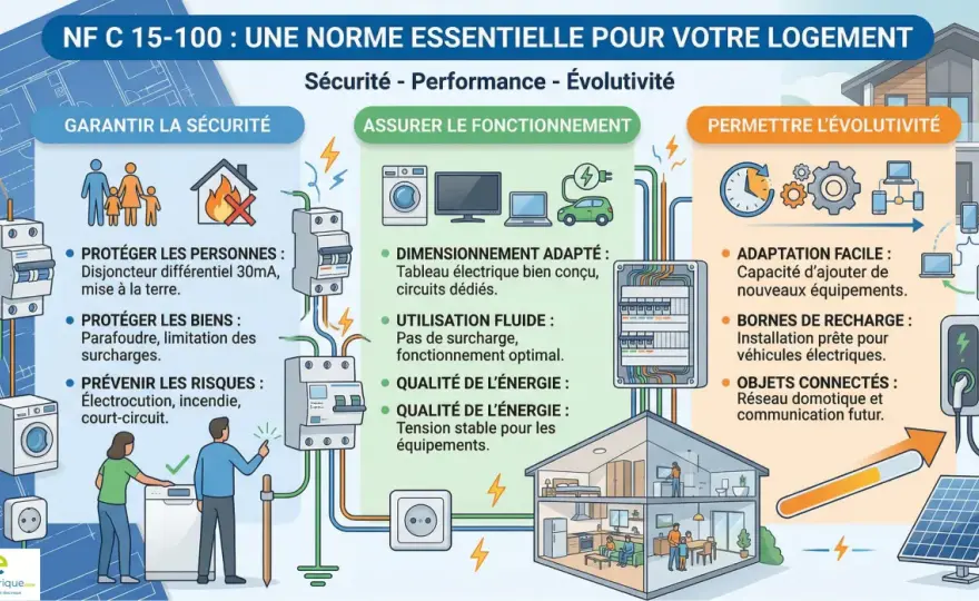 Prise électrique - Choisir le bon modèle en rénovation (NF C 15-100)