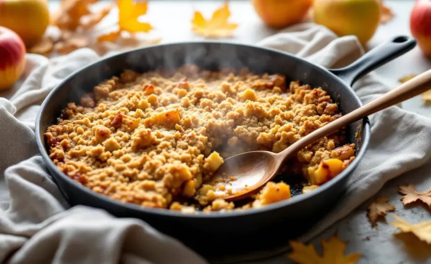 Crumble à la poêle parfait - Le secret d'un dessert croustillant
