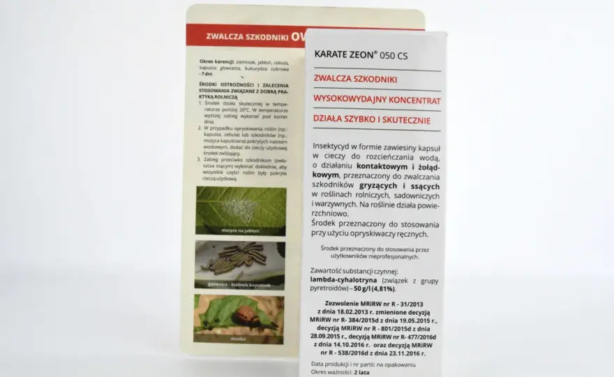 Karate Zeon 050 CS dawkowanie - Jak obliczyć dawkę na m2 bez pomyłki?