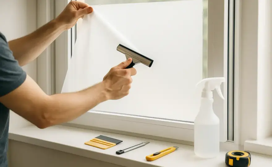 Fensterfolie anbringen ohne Blasen - so gelingt die Montage
