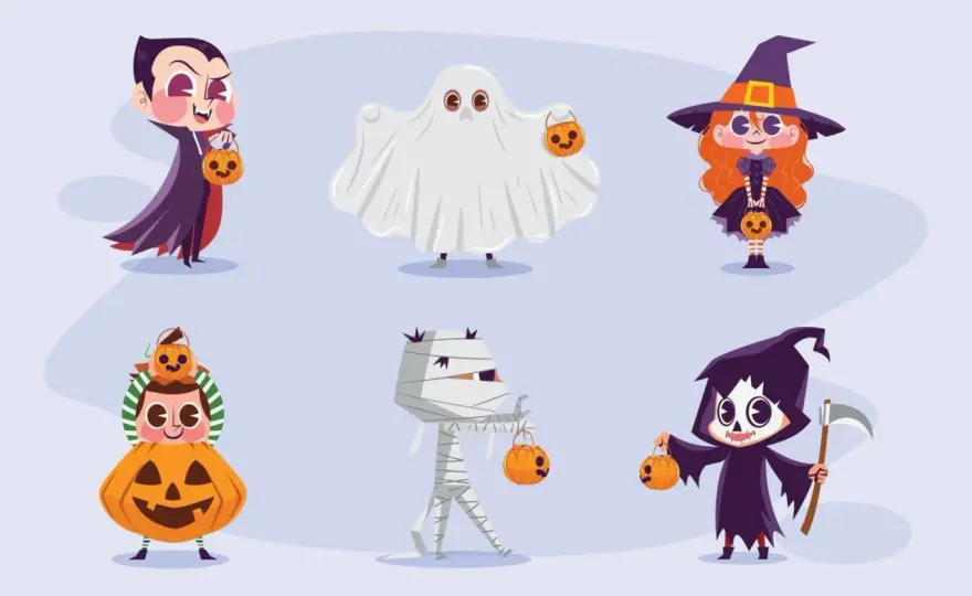 Dibujo de Halloween - Truco o trato fácil y efectivo