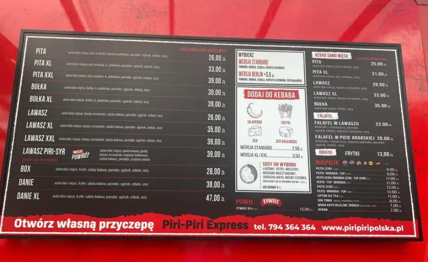 Gdzie jest Piri Piri Kebab? Sprawdź lokalizacje i menu!