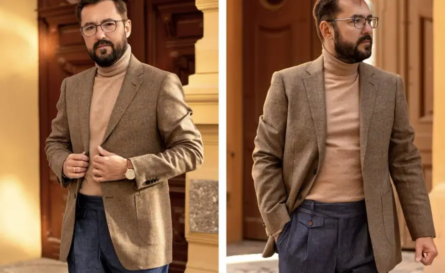 Golf do garnituru - jak nosić, by wyglądać elegancko?