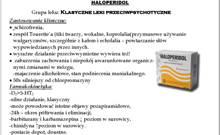 Haloperidol - silny lek psychotropowy. Kiedy stosować?