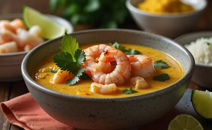 Krewetki z curry i mlekiem kokosowym: Wyjątkowe, aromatyczne danie