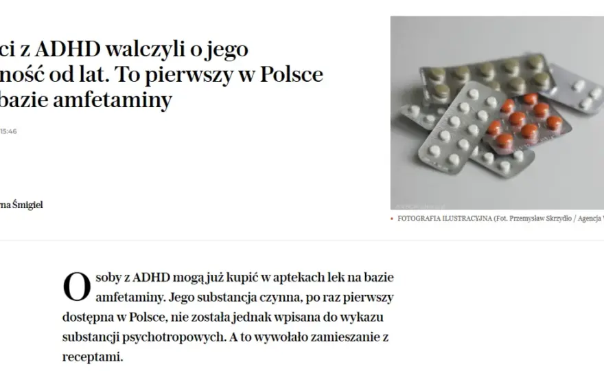 Leki na ADHD z amfetaminą w Polsce: Działanie, skutki, dostępność