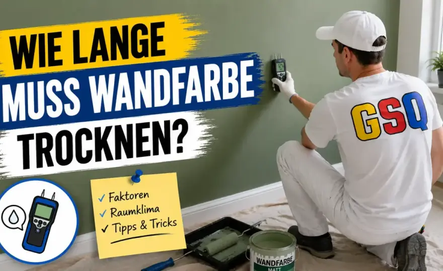 Wandfarbe trocknen - Wie lange dauert es wirklich?