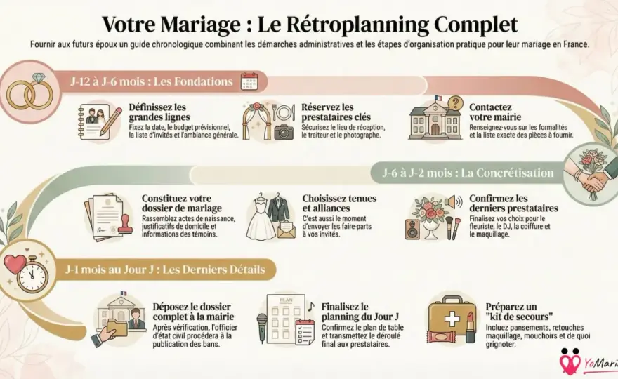 Rétroplanning Mariage - Votre guide complet pour un jour J parfait