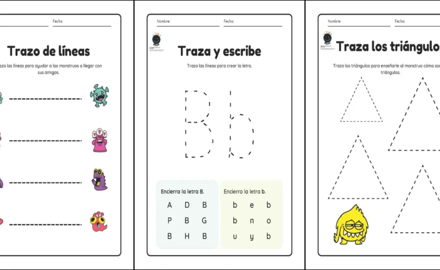 Trazos para niños - Guía para elegir e imprimir fichas útiles
