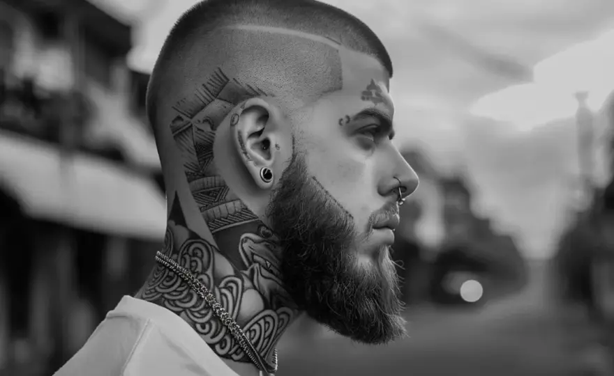 Tatuaż na głowie - Jak wybrać wzór, który zachwyci?