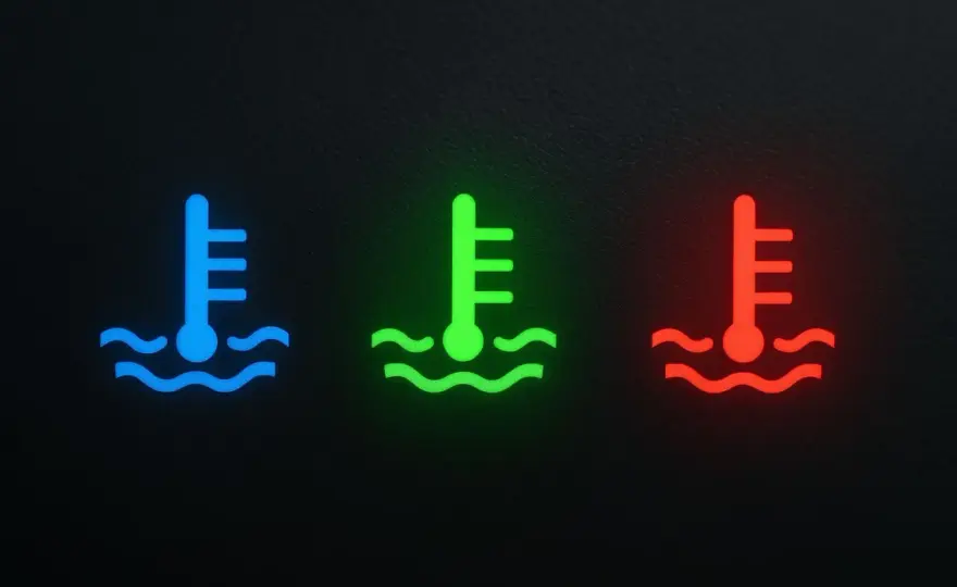 Spia dell'acqua dell'auto - cosa fare e quando fermarsi
