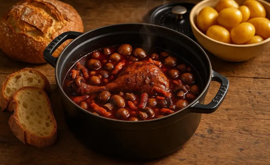 Coq au vin - les bons choix pour une sauce vraiment réussie