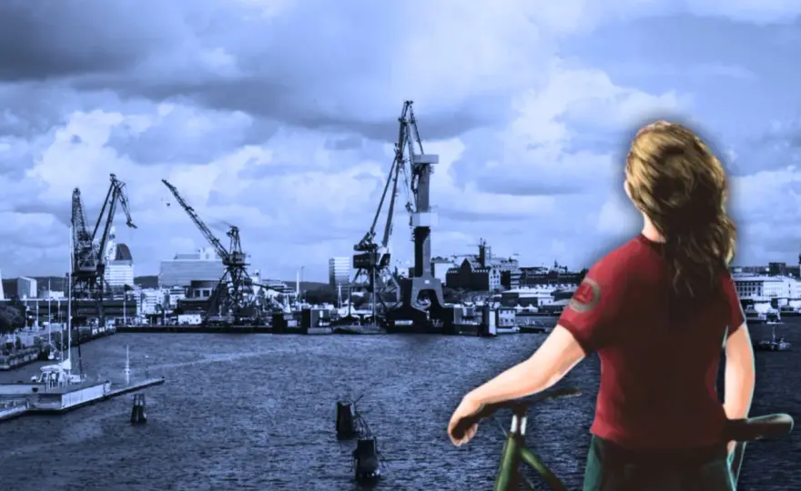 Karin Hallberg och debutromanen På andra sidan Älvsborgsbron