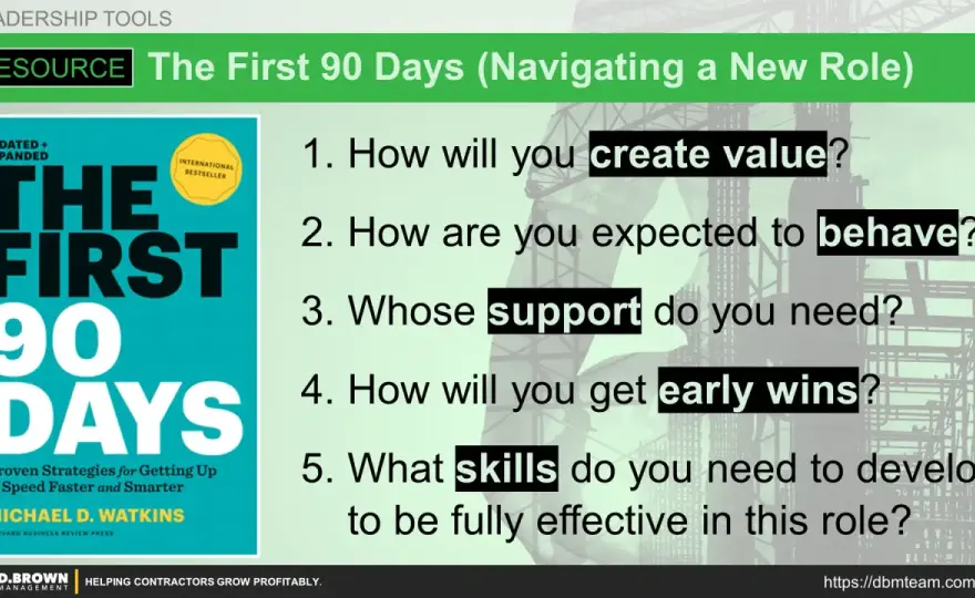 Leadership Transitions - Make Your First 90 Days Count