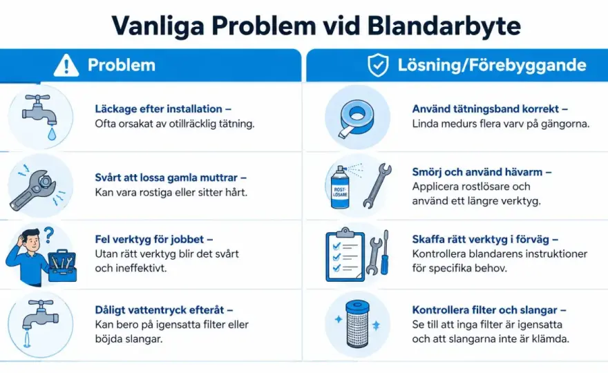 Byta duschblandare - Välj rätt & undvik dyra misstag