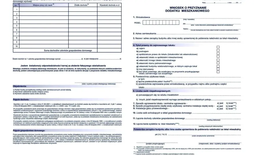 Dodatek mieszkaniowy - kto go dostanie i jak złożyć wniosek
