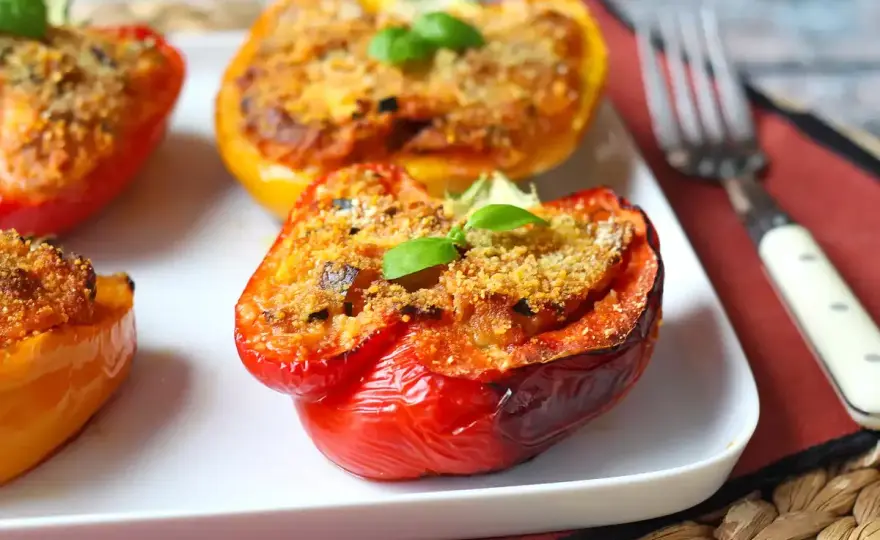 Pimientos rellenos vegetarianos - Evita errores y hazlos perfectos
