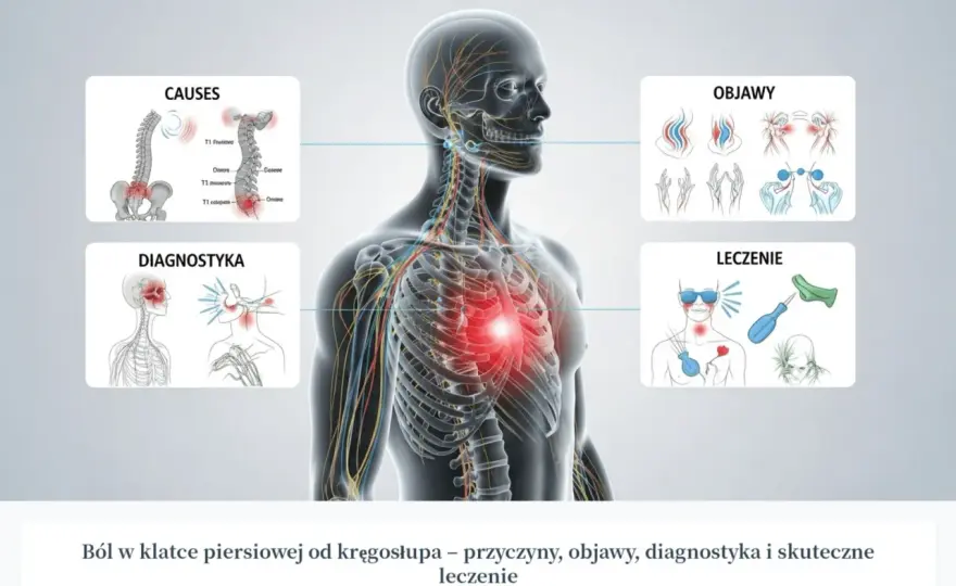 Ból w klatce - kręgosłup piersiowy? Objawy neurologiczne