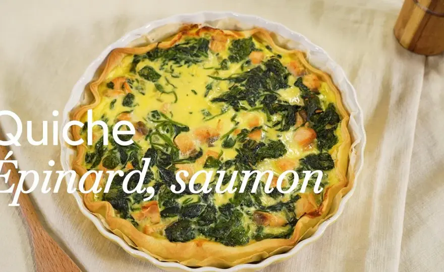 Quiche saumon épinard - la recette moelleuse et sans fond détrempé