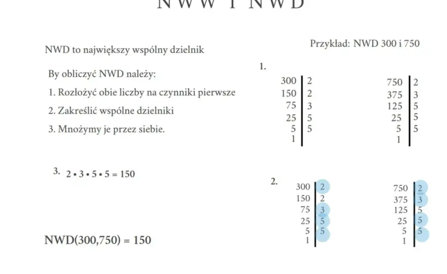 Największy wspólny dzielnik - Jak go obliczyć szybko i bez błędów?