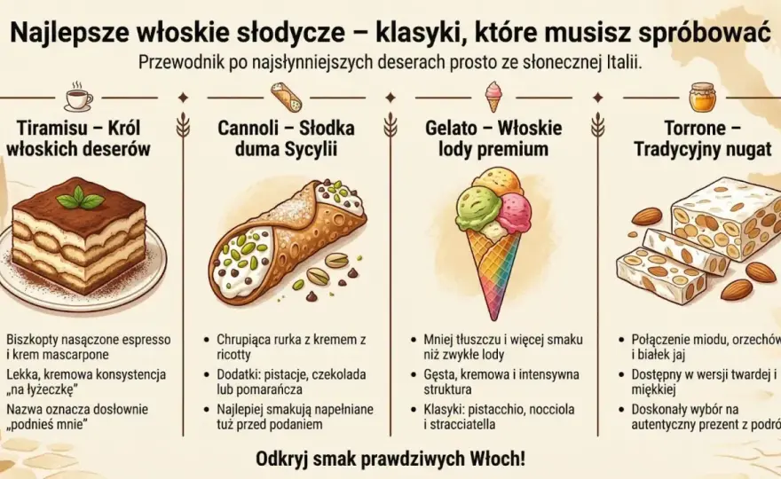 Włoskie słodycze - Przewodnik po smakach i jakości