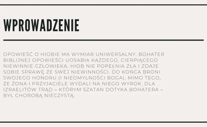 Księga Hioba – Czy to część Starego Testamentu czy inny tekst?
