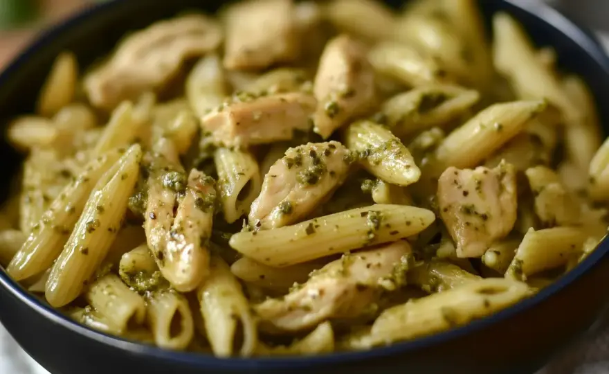 Makaron z pesto i kurczakiem - przepis na idealny obiad w 25 min