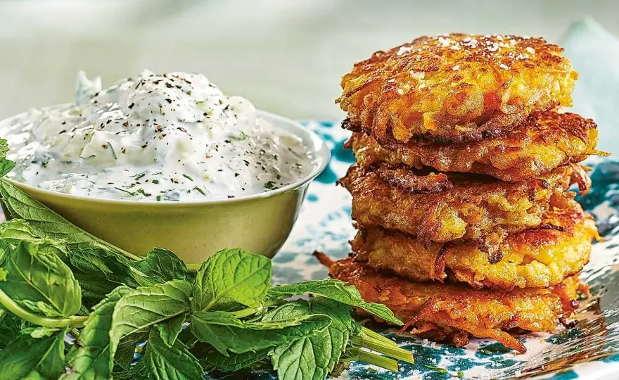 Morotsbiffar med halloumi - så får du dem att hålla ihop