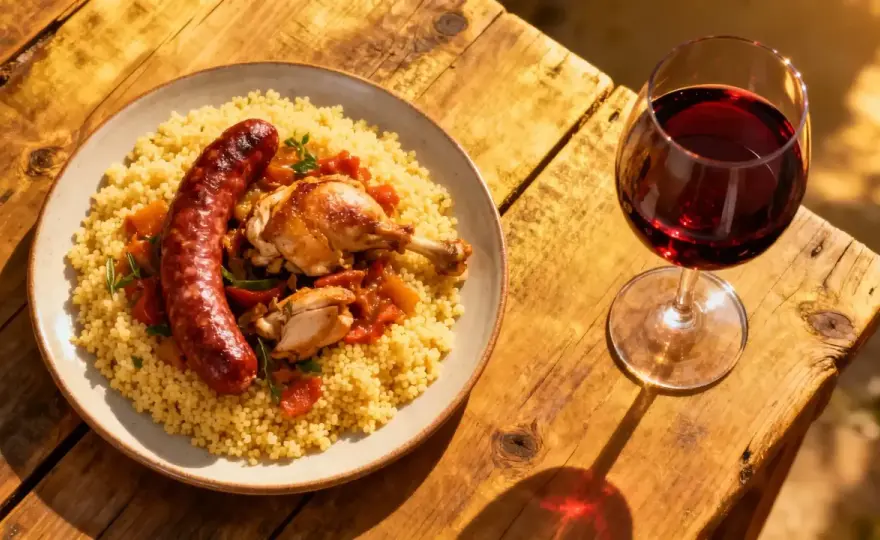 Couscous poulet-merguez - Quel vin rouge choisir ?