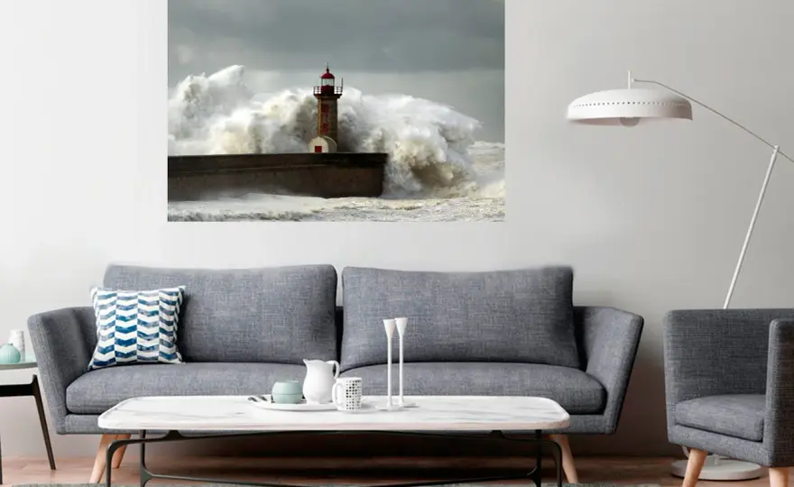 Cuadro con faro para decorar y hacer tú mismo