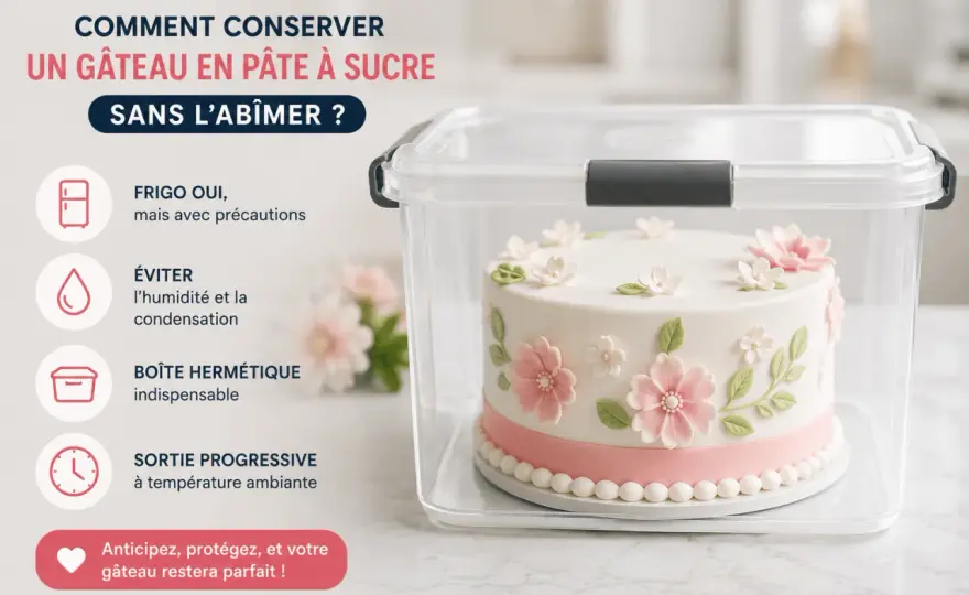 Gâteau pâte à sucre - Comment le conserver sans l'abîmer ?