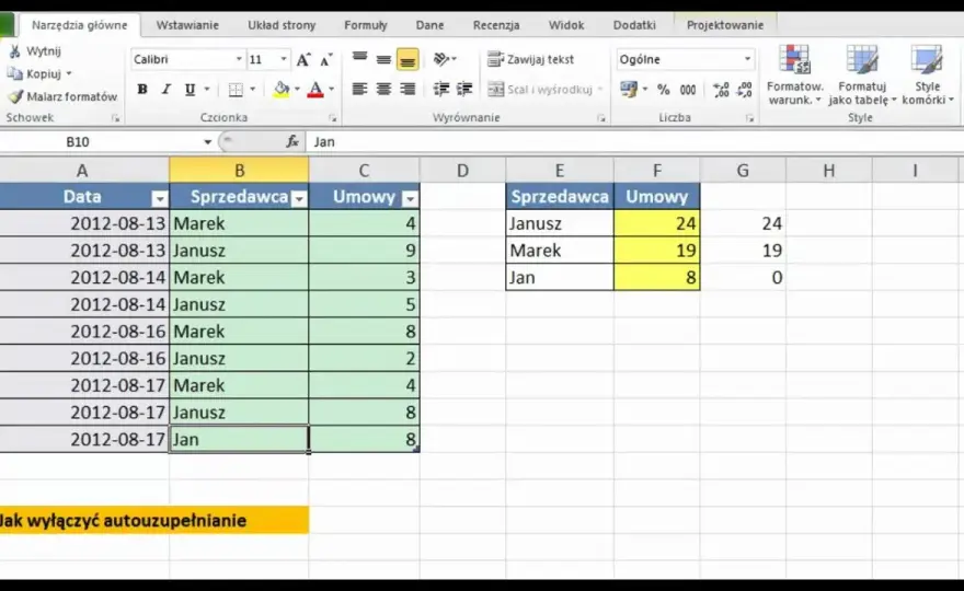 Jak włączyć opcje autowypełniania w Excel: Poradnik krok po kroku