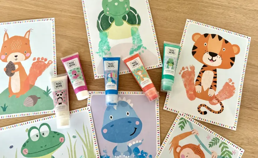 Fingerfarben für Kinder - kreative Ideen, die wirklich funktionieren