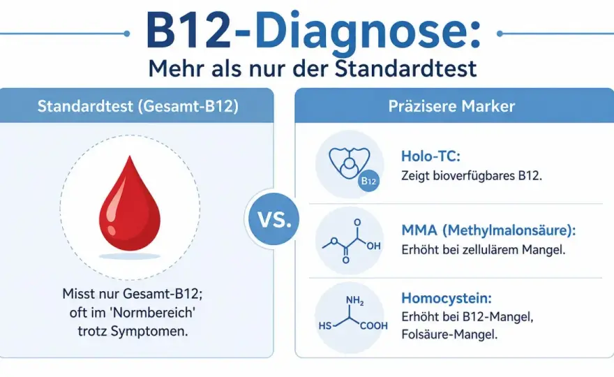 Vitamin-B12-Mangel erkennen - Warnzeichen, Ursachen, Behandlung