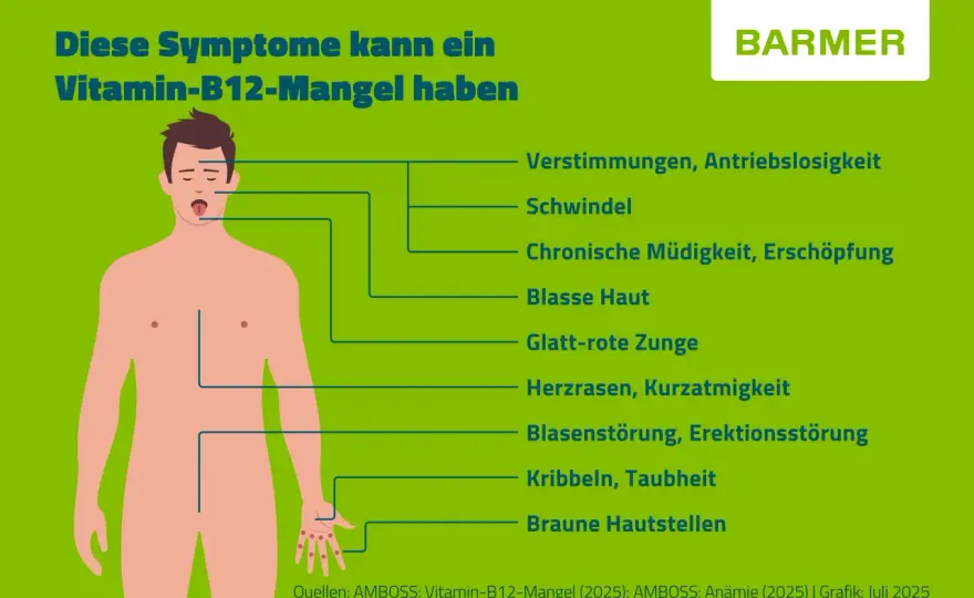 Vitamin B12: Wichtige Funktionen, Mangelerscheinungen und Nahrungsquellen