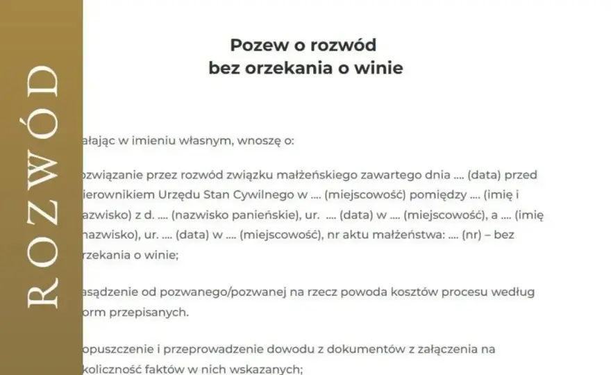 Rozwód bez orzekania o winie - Co mówić w sądzie?