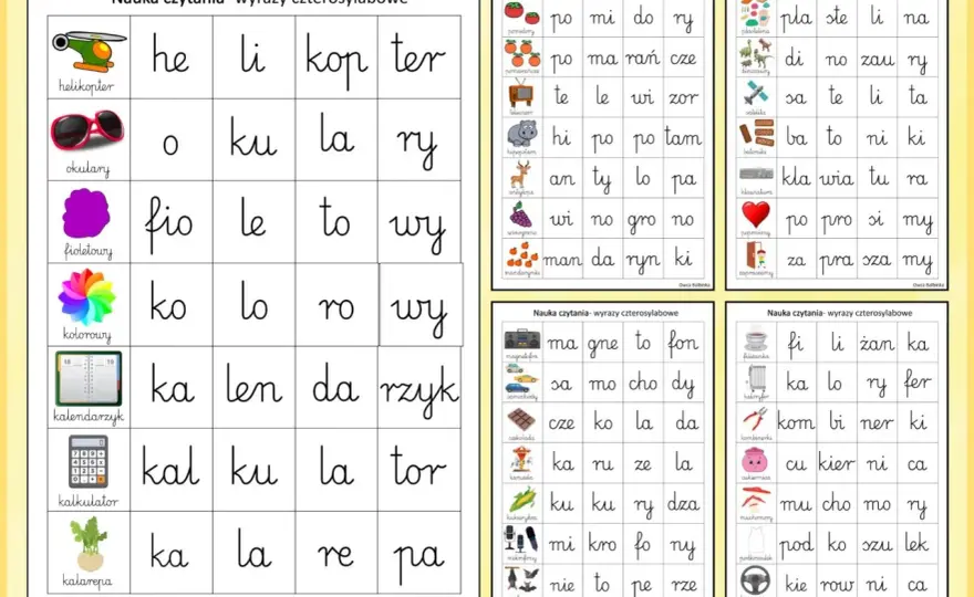 Nauka czytania do druku - metody i darmowe materiały PDF