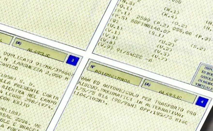 Dove trovo il codice motore sul libretto? La voce P.5