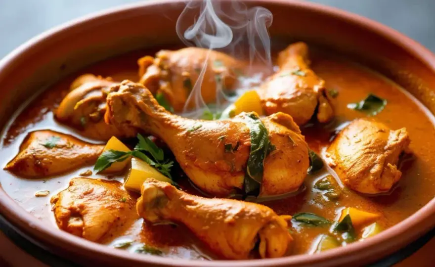 Vin et colombo de poulet - L'accord parfait existe!